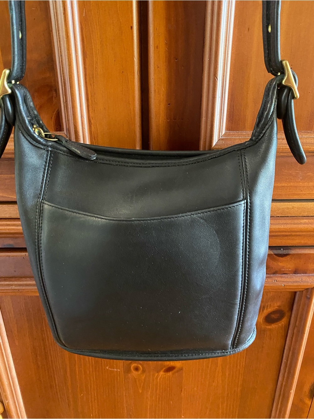 Vintage Coach Black Legacy Slim Duffle #9816